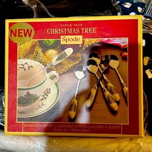 Spode Christmas dessert spoons set of six still in original box